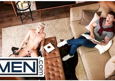 Andy Taylor Falls Through The Ceiling And Lands On Jj Knights Thick, Hard Cock