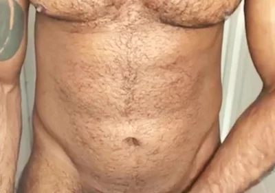 Bearded and Rugged Man Jerking off and Cumming