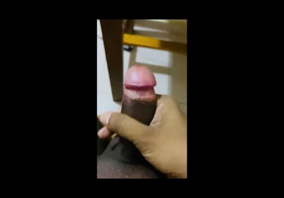 Big Black Dick with Self Handjob