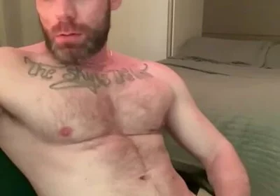 Masturbating