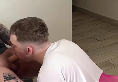 Caught Stepbro in Fishnets - Now His Punishment Is Stepbrother’s Huge Cock