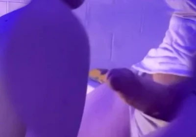 Amateur Boy Squirting Piss on His Step Dad and Sucking His Thick Cock (and Spitting on It) in the Bathroom