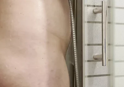 Candid Shower, Hard Dick + Cum