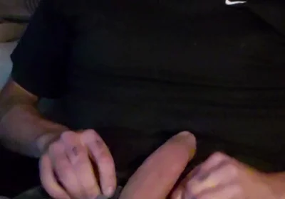 Edging Smoking Cum on Shirt