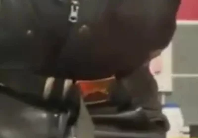 Leather Muscle Dad Smoking Solo Cock Scene