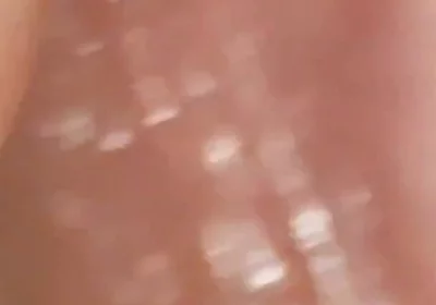 Wide Hole Filled with Pre Cum in Close up