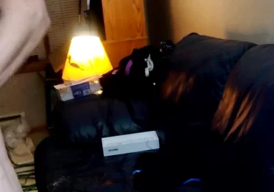 Stand up Then Lay Down on Couch as I Jerk and Bust Twice