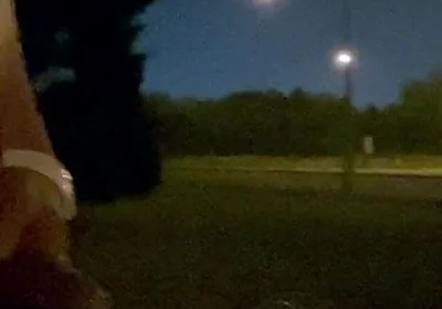 Midnight Roadside Piss Flex: Naked Muscle God Unleashed
