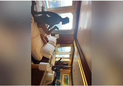 Sucking Dick Outside On Cruise Balcony Then Inside To Get My Ass Filled With A Huge Load!