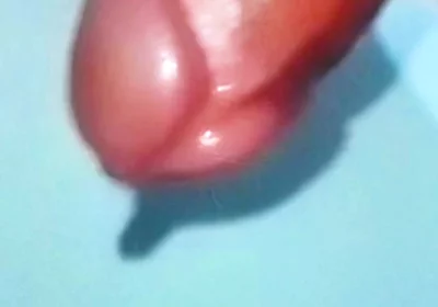 Two-hand Handjob Ends with Thick Cum Dripping in Close-up