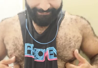 A Little Post Workout Nipple Play