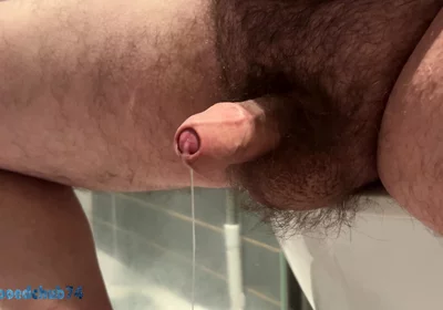 Wanking and Spurting Thick Cum