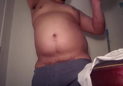 Chubby Muscle Ball Belly Blows up