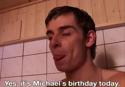 Blonde Bitchboy Has to Swallow Loads of Cum