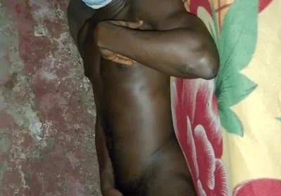 African Black Man Showcasing His Bed Skills