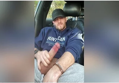 Pulling Over To Wank My Fat Cock In The Car Park
