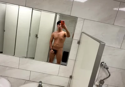 Masturbating in a Restroom