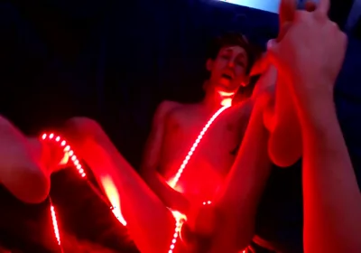 Blake Mast In Trace Gets A Lit-up Ass!