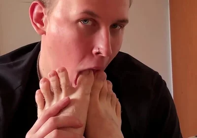 Foot Fuck Untill All Will Covered All of Cum