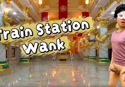 The Train Station Toilet Saved a Man After Getting His Cock Hard