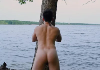 Lakeside Muscle Worship Flexing My Massive Biceps, Ripped Abs, and Juicy Ass Before an Explosive Cum Tasting Finale