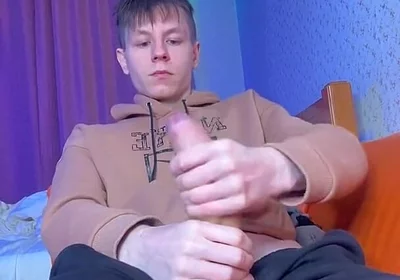 Stroking My Big Cock as Quietly as Possible While Parents Are Home
