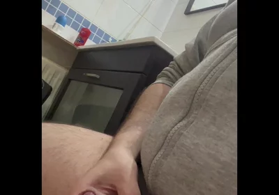 Jerking and Cumming in Bathroom