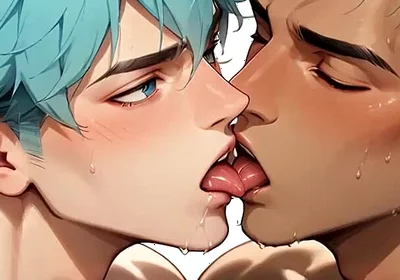Have Bum Sex in the Jungle with a Blue-haired Hottie! Experience the Finest in Cum-filled XXX Gay Porn!