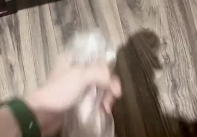 Horny Twink Needed a Release. Big Cumshot, Fucking a Flashlight, Intensive Masturbation. POV 4K Full HD