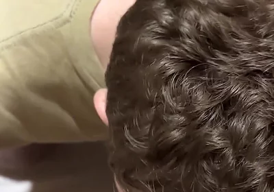 He Kisses My Big Hard Cock While I Pee