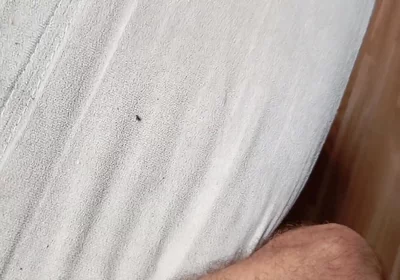 The Guy with His Cock Full of Semen After Cumming I Go Out to the Street with His Stained Pants