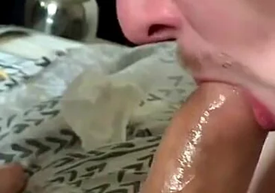 Sucking off Uncut Massive Daddy Cock