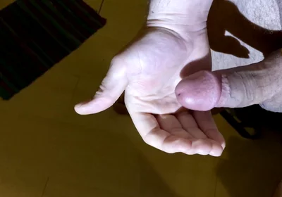 Quadruple Moaning Ruined Cumshot in My Hand