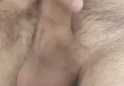 Quickly got rid of a load of cum on a sunny day