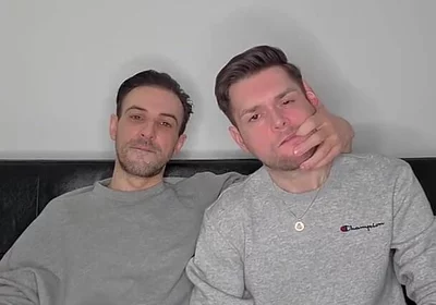 Hung Uncut Brotosh Lads Side by Side Masturbation