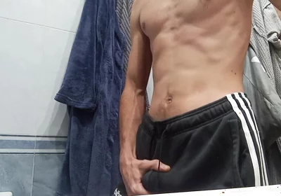 Getting Dressed After Coming Out of the Shower, I Went to the Street with a Hard Cock