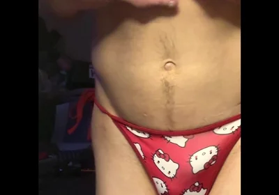 Cdmichelle Wearing Red Hello Kitty Bikini Swimsuit