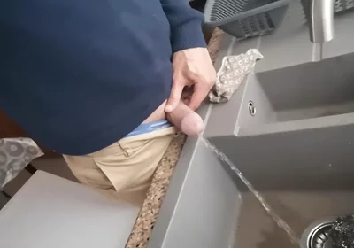 Pissing Into My Kitchen Sink