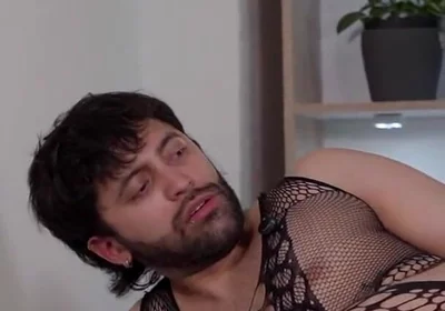 Sexy Muscle Stud Juan Sarmiento Fucking Slutty Daddy Camilo Brown in Lingerie Ass to Mouth Until Creampie