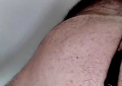 Bullmusclejoe Uses His Friends Dildo to Taste His Own Ass!