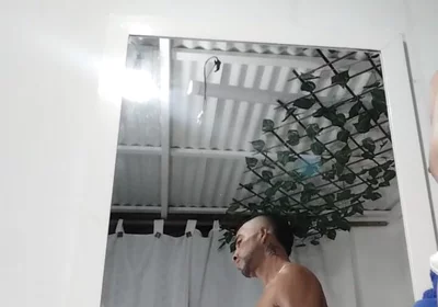 Cum in Front of the Mirror