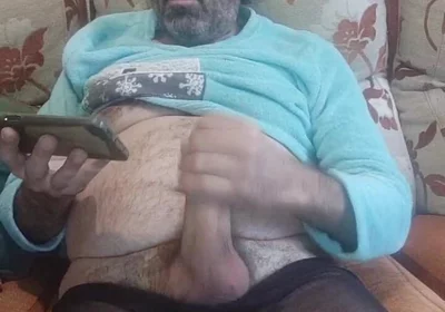 Jerking off My Hard and Wide Cock Till I Cum a Lot, Face View