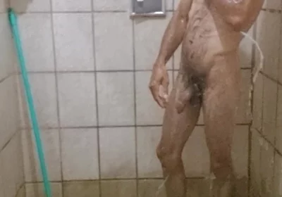 Me Taking a Shower with a Hard-on and Jerking off Until I Cum