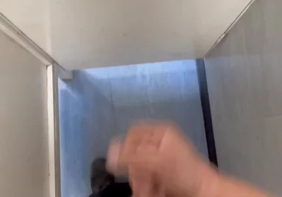 Wanking in Toilet