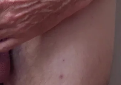 Naked Close up Uncut Cock Slow Masturbation Session, Drooling Creamy Cum on Desk - Rockard Stepdaddy