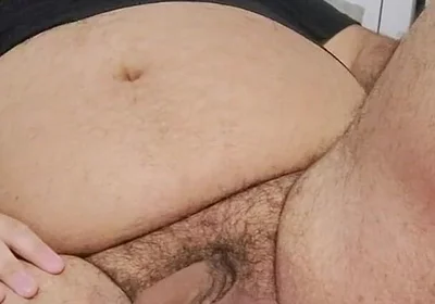 Fat Guy Moves His Pig's Belly