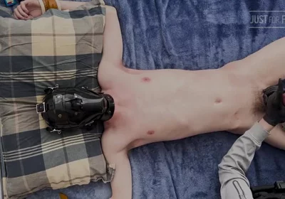 Spread Eagle Twink Tickled and Edged [part 2]