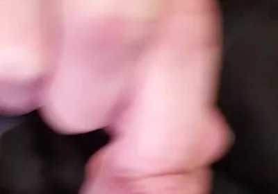 Stretching My Big Uncut Cock