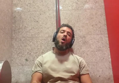 Jerking off in the Airport
