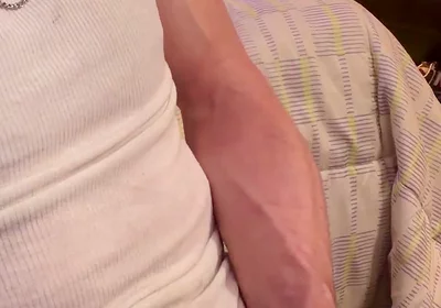 Watch as I Jerk off with Beater on Bust Big Close up of It